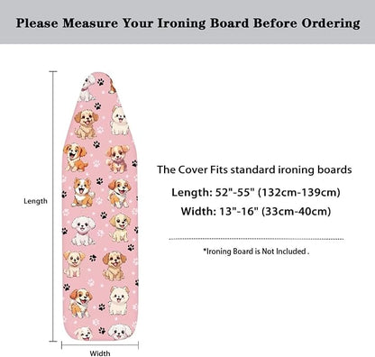 Puppy Dog Ironing Board and Pad Standard Size Cute Ironing Board Protective