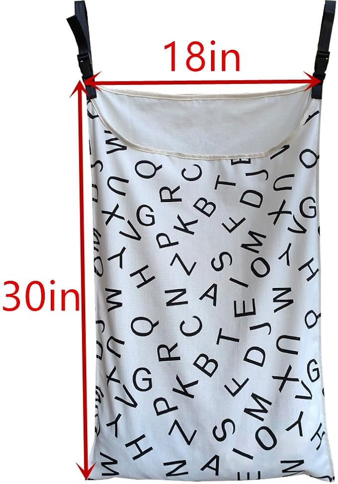 Adjustable Door Hanging Laundry Hamper Bag,
