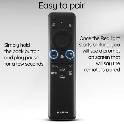 Ceybo Original Solar Voice Remote Control Replacement with YouTube Netflix Shortcut for Samsung Smart TVs, Compatible with Neo QLED 8K, QLED (BN59-01480A)