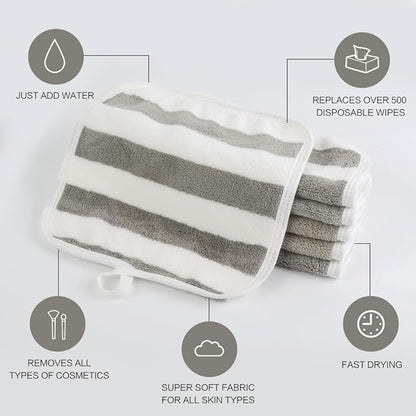 SINLAND Microfiber Facial Cloths Fast Drying Washcloth 8inch x 8inch Absorbent