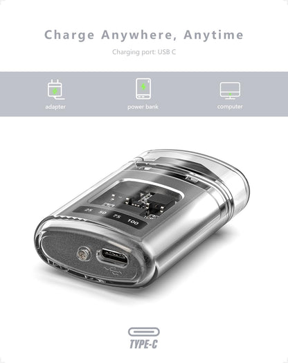 VVAY Electric Lighter USB C Rechargeable, Windproof Flameless Plasma Lighter