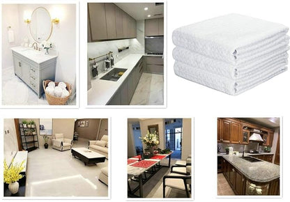 Waffle Weave Kitchen Towels Thick Microfiber Dish Drying Towels Absorbent Tea