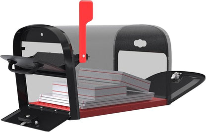Architectural Mailboxes 6300RZ Oasis 360 Locking Parcel Mailbox with 2-Access Doors, X-Large, Rubbed Bronze | Galvanized steel build with a secure steel cam lock, dual access doors, and hopper delivery door. USPS approved.