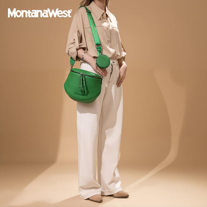 Montana West Large Crossbody Bags for Women Bum Bag Sling Purse with Adjustable Strap