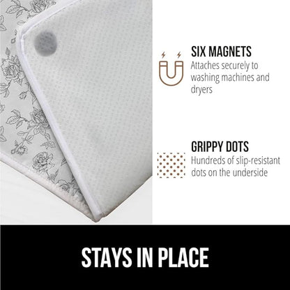 GORILLA GRIP Ironing Mat, Portable Iron Pad, Magnetic Cover