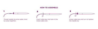 Knit Picks Options 2-3/4" Short Tip Interchangeable Wood Knitting Needle Set (Mosaic)