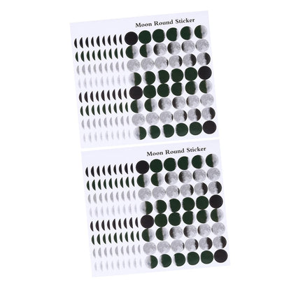 ARTIBETTER Moon Seal Stickers 20 Sheets Self-Adhesive Embossed Decorative Labels for Scrapbooking Diary Photo Card Sealing Moon Theme DIY Craft Stickers