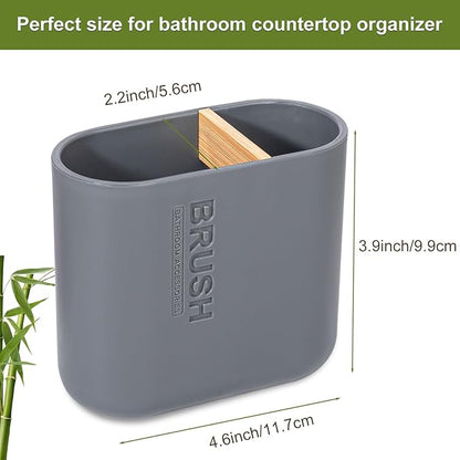 Toothbrush Holders Bamboo Electric Toothbrush Holder Bathroom Storage Organizer