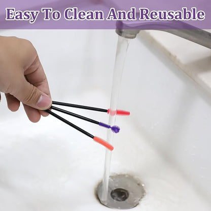 12 Pcs Silicone Nook and Cranny Brush Crevice Cleaning Brushes 3 Styles Sewing