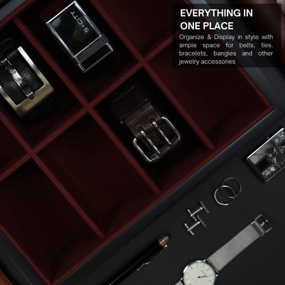 Decorebay Executive Belt Man Belt Box and Organizer