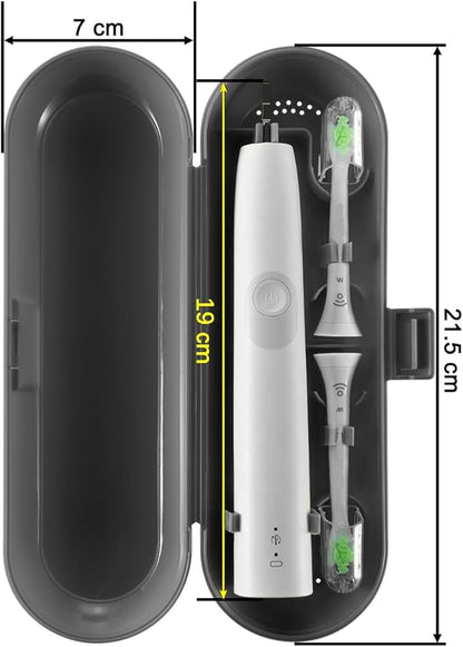 Cosmos Pack of 2 Plastic Travel Case Toothbrush Carrying Case Holder Container