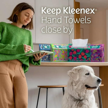Hand Towels - 1 Box of 60 White Hand Towels in a Dispenser Box - Packaging may