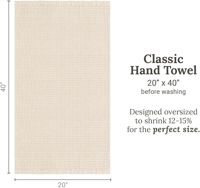 GILDEN TREE Waffle Hand Towels for Bathroom Quick Dry Towel Super Absorbent