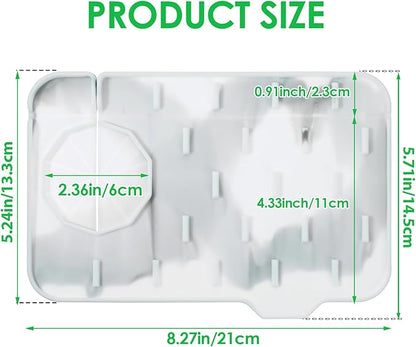 Sink Faucet Splash Guard Mat Silicone Soap Dish Pad Faucet Handle Drip Catch