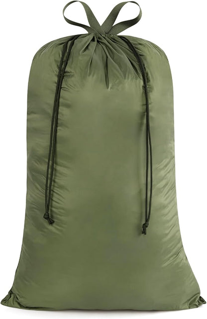Heavy Duty Nylon Laundry Bag, Extra Large Sleeping Bag Storage Sack, Drawstring