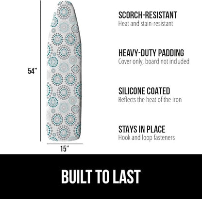 GORILLA GRIP The Original Ironing Board Cover and Pad, Silicone Coating