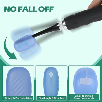 6 Packs Silicone Toothbrush Covers, Tooth Brush Cover Cap