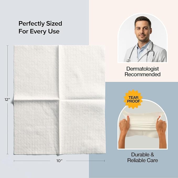Face Towels - Ultra Soft and Thick Disposable Face Towelettes