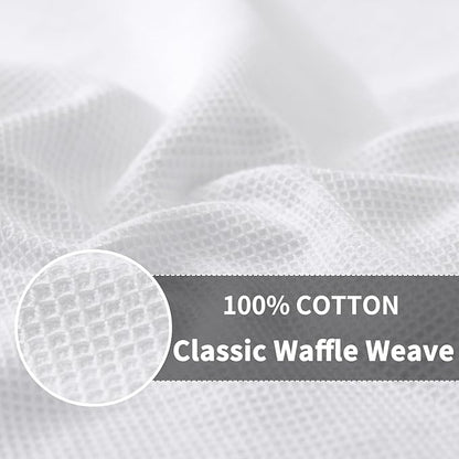 Homaxy 100% Cotton Kitchen Towels and Dishcloths Set