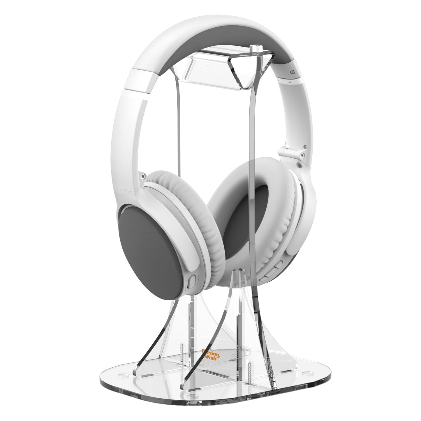 Desing Wish Acrylic Headphone Stand for Desk Non-Slip Universal Headphone Holder Gaming Headset Stand Headset Hanger for All Headphones Size