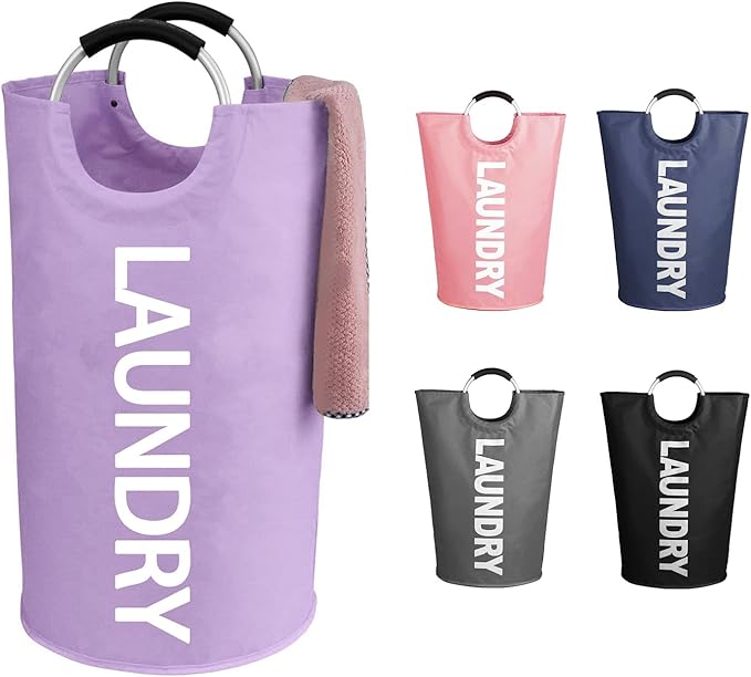 WOOHA Laundry Basket, Laundry Hamper, Collapsible Folding Clothes Hamper