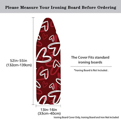 Love Heart Ironing Board Cover Comfortable Lines Ironing Board Covers