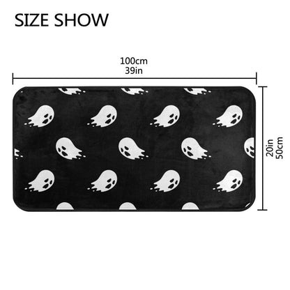 Halloween Spooky Ghosts Kitchen Rug Kitchen Mat Runner Rugs Non Slip Laundry Floor Door Mats Soft Doormat Carpet Home Decor 39 X 20 Inch