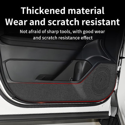 LUNQIN Car Door Anti Kick Pad for Toyota RAV4 2026 Accessories RAV 4 Protector Mat Dirty Collision Stickers Inner Decorative Protection