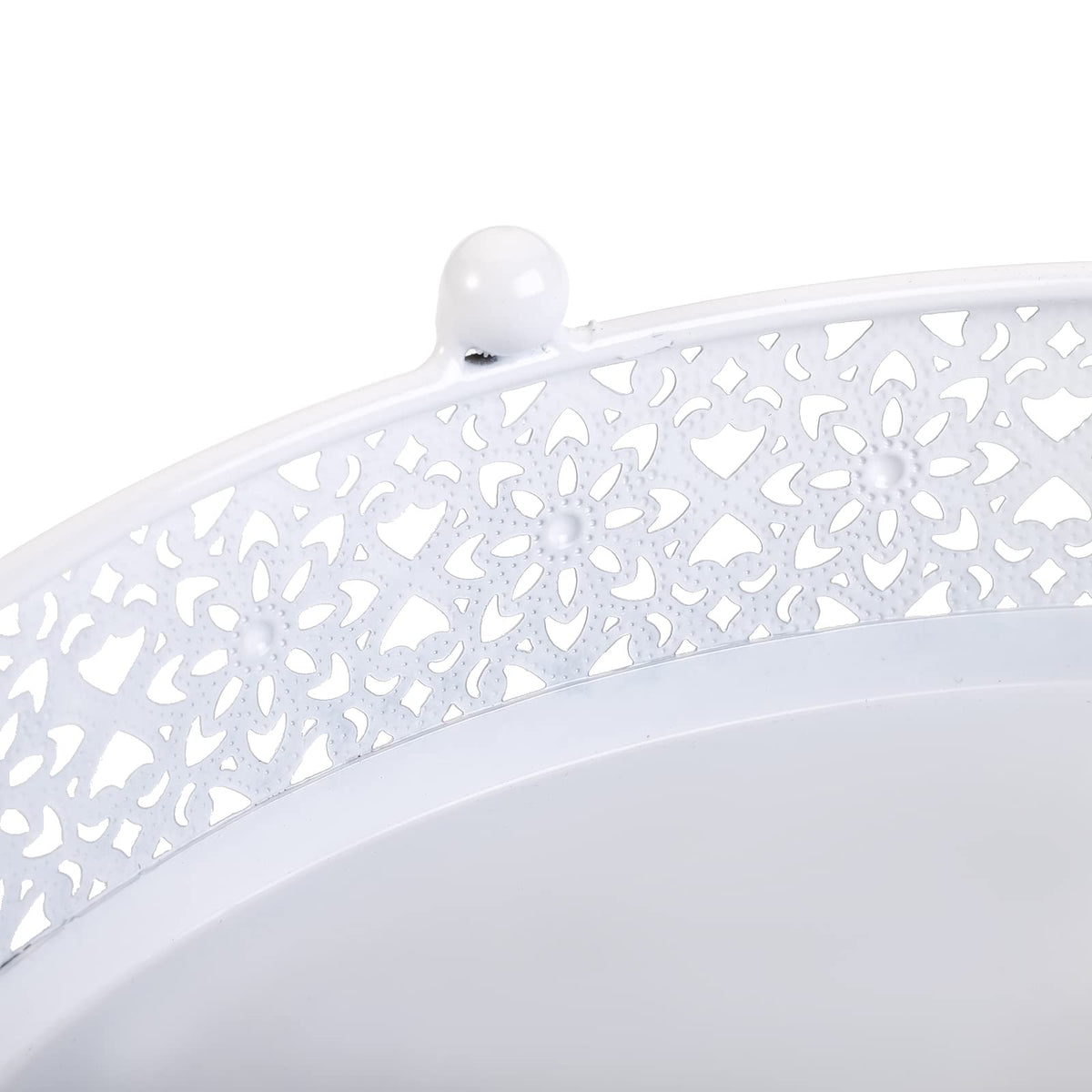 Hedume Set of 3 Cake Stand, Dessert Display Cupcake Stands, Round Metal Cake Stands, Cupcake Pastry Candy Display Plate for Wedding, Event, Birthday Party