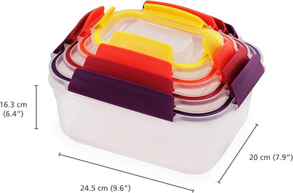 Joseph Joseph Nest Lock 16-piece Plastic BPA Free Food Storage Container Set