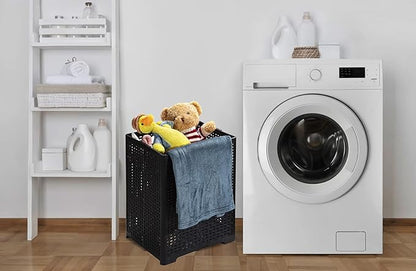 42L Collapsible Plastic Laundry Baskets, Foldable Laundry Hamper