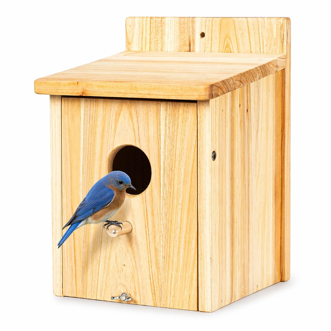Wooden Bird Houses for Outside Birdhouses Nest Bluebird House for Cardinals Finch Wren Swallow for Garden Viewing 1B