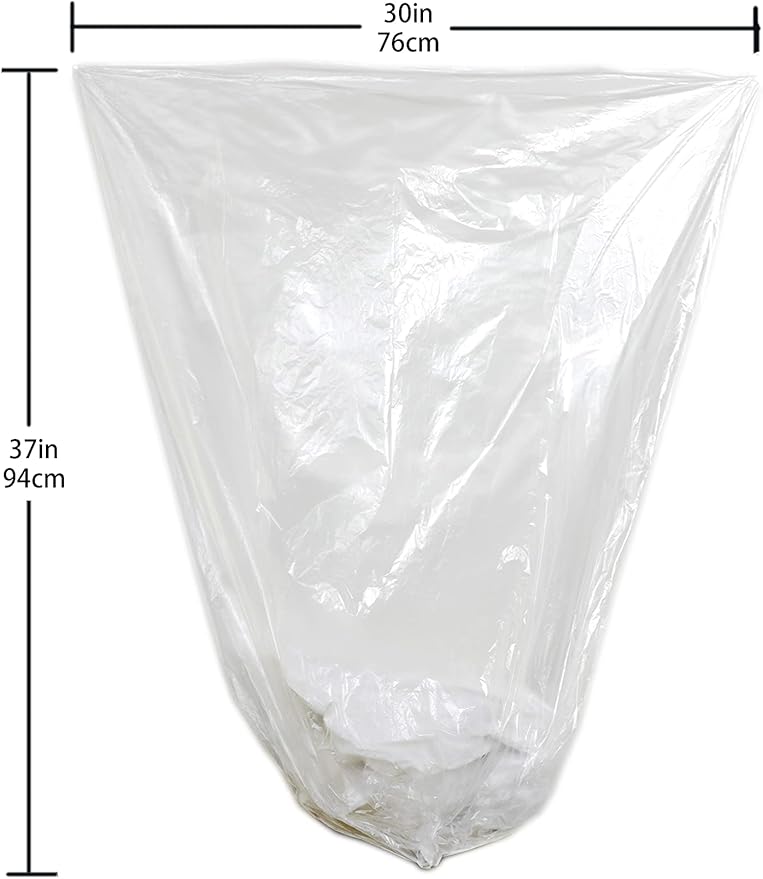 TYPLASTICS 20-30 Gallon Clear Trash Can Liners