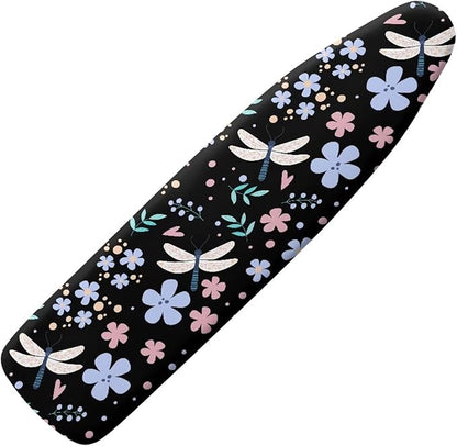 Dragonfly Flowers Ironing Board Cover Thick Soft Ironing Board Protector