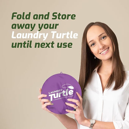 Laundry Turtle Collapsible Laundry Basket | Foldable Laundry Hamper &
