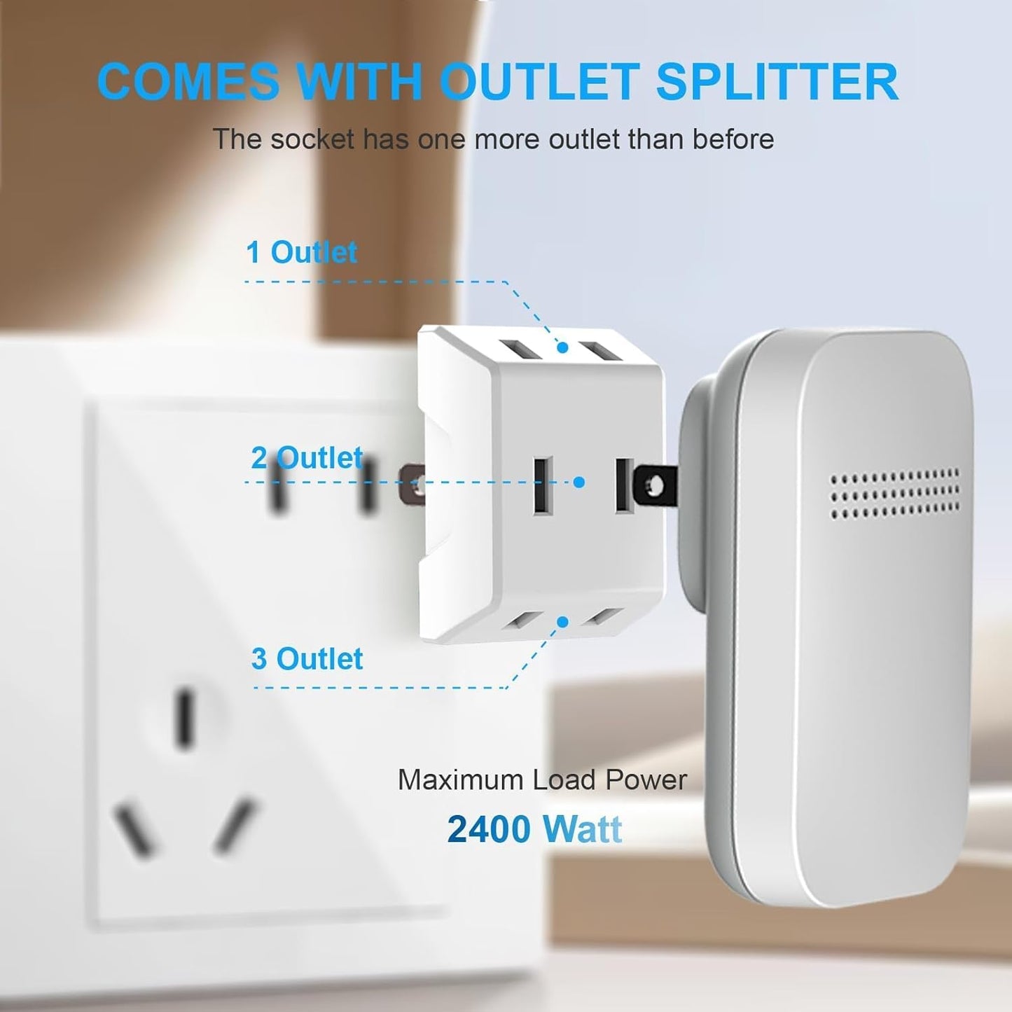 Wireless Doorbell - Self-Powered Door Bells No Battery Required for Home, Push Button Plug-through Waterproof Cordless Door Chime, up to 1300ft Range with 38 Ringtone, 120dB Extra Loud Doorbells