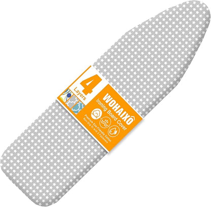 Ironing Board Cover and Pad 15" x 54", 4 Layers Extra Thick Iron Board Cover