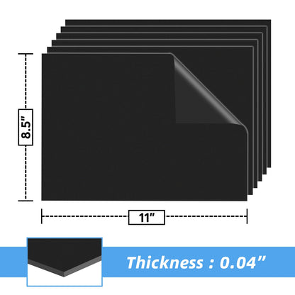 NIUBIKLUS Non Adhesive Magnetic Sheets, 8.5''x11'', 6PCS, Flexible Magnetic Sheets for Craft & Dies Storage, Making Fridge Magnets, Printable