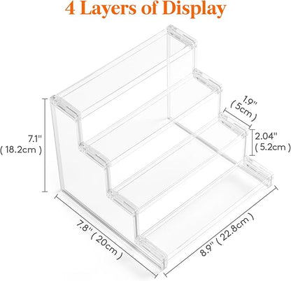 Lifewit Perfume Organizer, Bedroom Decor, Cologne Cupcake Stand, Tool-Free Assembly, Makeup Display Shelf for Vanity Bathroom Counter Storage, Clear, 23 cm/9", 1 Pcs