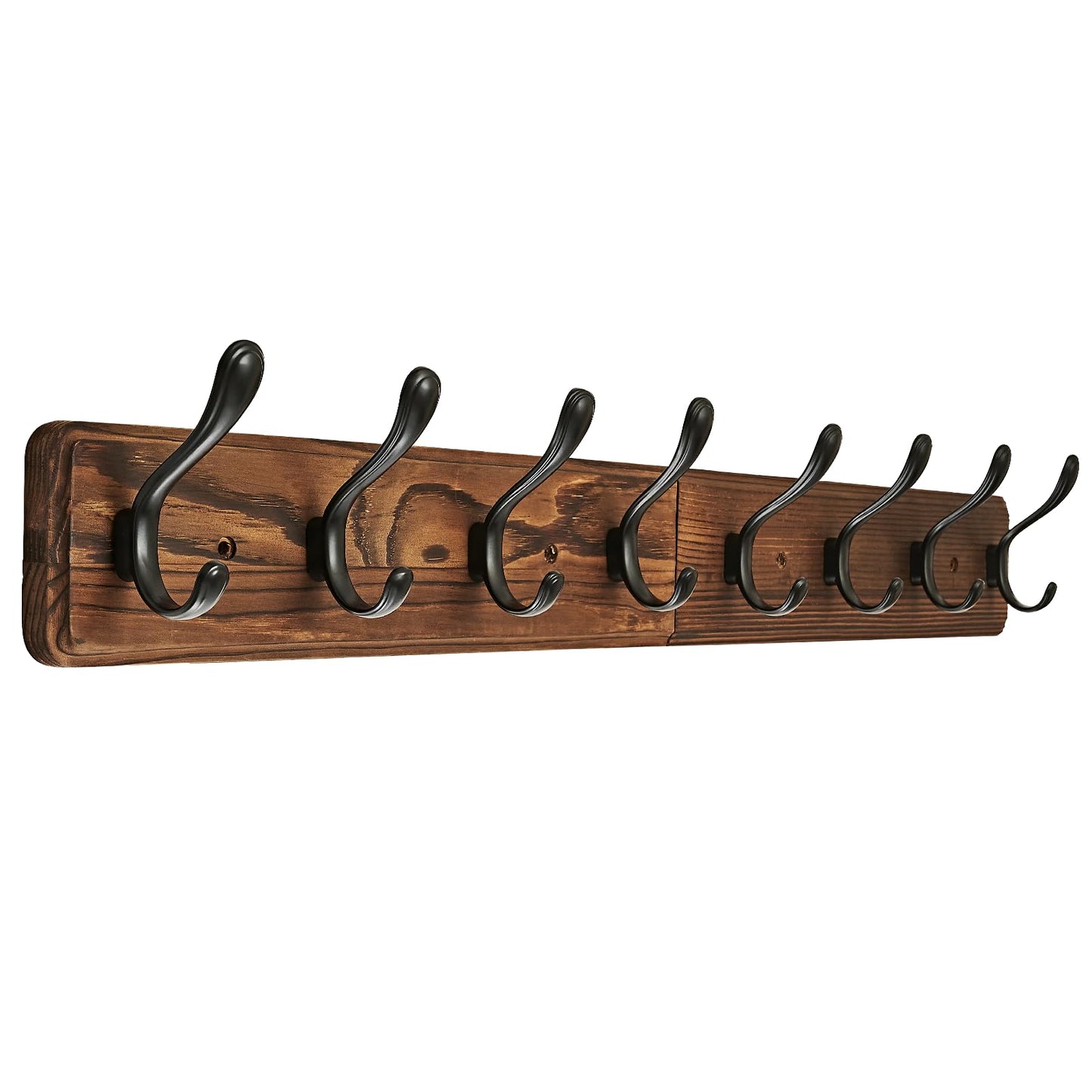 Ruiziiz Coat Rack Wall Mount，Hat Rack for Wal,l Hat and Towel Hanger for Hanging Coat, Bag, Key, Purse, Robe, for Entryway, (8 Hooks)
