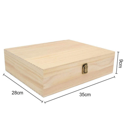 Pure Vie Wooden Essential Oil Storage Box Home Fragrance Carrier Case, Holds 74 Bottle (Fits 5-20ml) - Aromatherapy Organizer Makeup Nail Polish Perfume Container - Keep Your Oil Safe & Space Saver