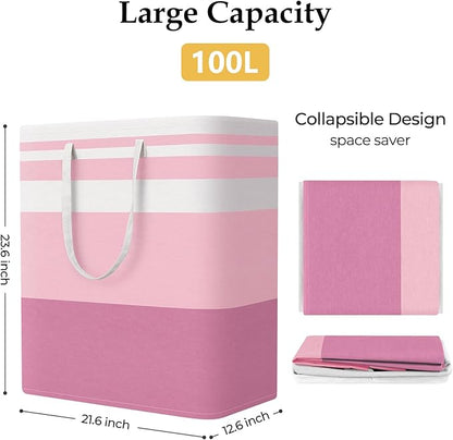 StorageRight Large Collapsible Laundry Basket Hamper
