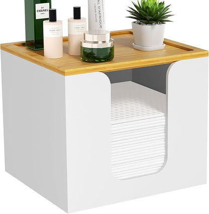 VITVITI Disposable Face Towel Holder Box, Acrylic Facial Towel Container