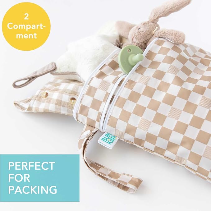 Bumkins Waterproof Wet Dry Bag for Baby, Swim Suit, Cloth Diapers, Pump Parts
