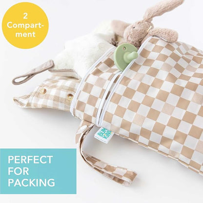 Bumkins Waterproof Wet Dry Bag for Baby, Swim Suit, Cloth Diapers, Pump Parts
