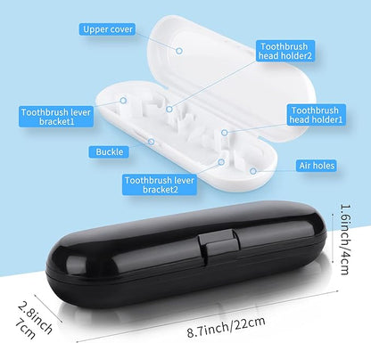 Fowecelt 2 Pack Electric Toothbrush Travel Case