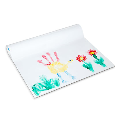 Melissa & Doug Finger Paint Paper Pad (2-Pack, 50-Sheets Each) - 12x18 Inch Art Paper for Kids Activities, Arts and Crafts, and Homeschool Essentials - FSC Certified