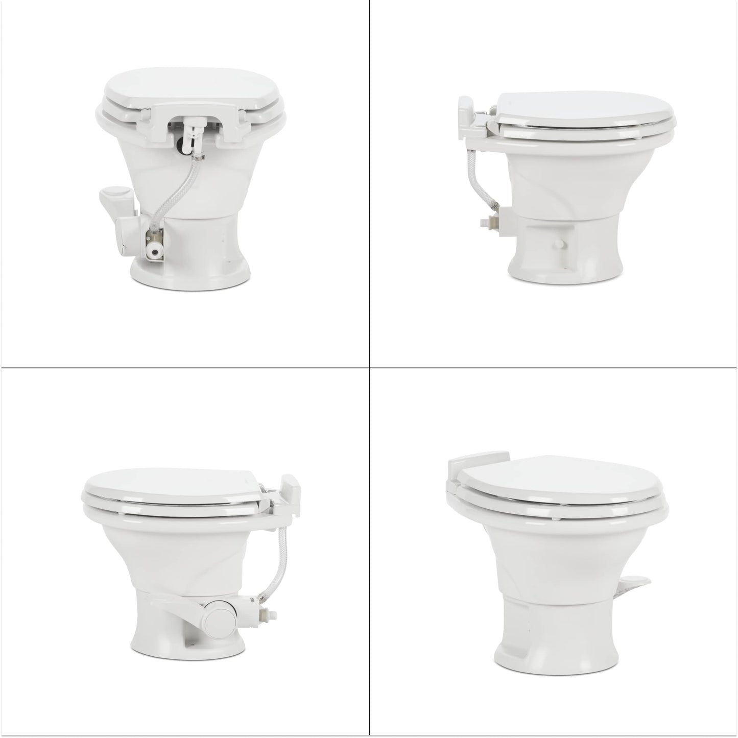 Dometic 302321681 320 Series Low Profile Toilet, White