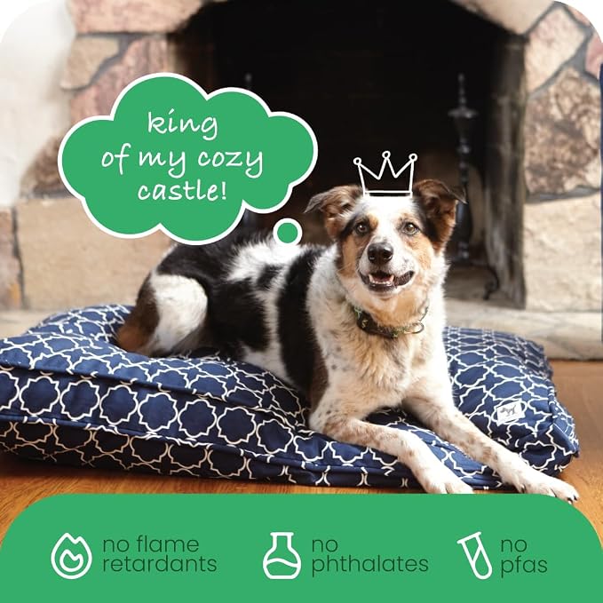 Molly Mutt Small Dog Bed Cover - Romeo & Juliet Print - Measures 22”x27”x5’’ - 100% Cotton - Durable - Breathable - Sustainable - Machine Washable Dog Bed Cover