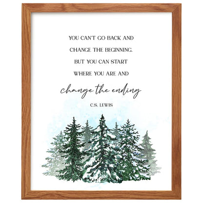 Motivational Positive Inspirational Quotes Decor Wall Art FRAMED - Uplifting Encouragement Gifts for Women, Men - Uplifting Encouraging Sayings for Wall Decor - Home Office Posters 8x10